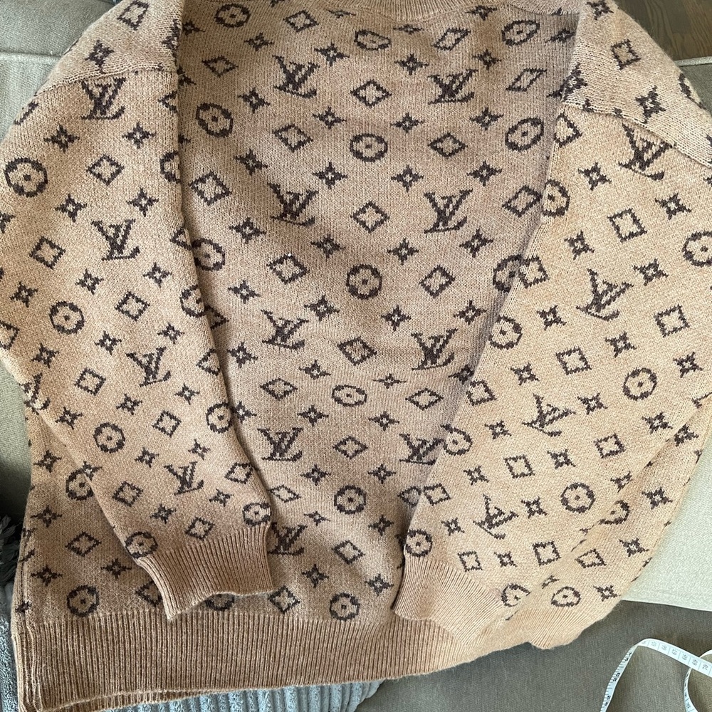 Designer inspired wool sweater